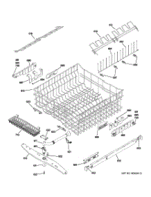 03 - Upper Rack Assembly parts for Ge Dishwasher ZBD7920P10SS from AppliancePartsPros.com