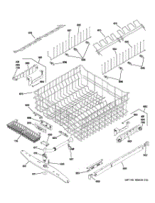 03 - Upper Rack Assembly parts for Ge Dishwasher PDW9700J00II from AppliancePartsPros.com