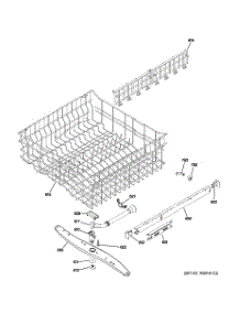 03 - Upper Rack Assembly parts for Ge Dishwasher PDW9200J00CC from AppliancePartsPros.com