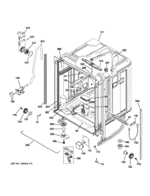02 - Body Parts parts for Ge Dishwasher PDW9800J03BB from AppliancePartsPros.com