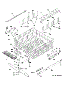 03 - Upper Rack Assembly parts for Ge Dishwasher PDW9880J00SS from AppliancePartsPros.com