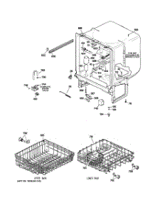 02 - Body Parts parts for Ge Dishwasher ADW1100N00BB from AppliancePartsPros.com
