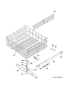 03 - Upper Rack Assembly parts for Ge Dishwasher PDW9200N00BB from AppliancePartsPros.com
