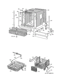 02 - Basket & Wrap Assembly parts for Ge Dishwasher ZBD6905G02SS from AppliancePartsPros.com