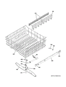 03 - Upper Rack Assembly parts for Ge Dishwasher GLD5800P10WW from AppliancePartsPros.com