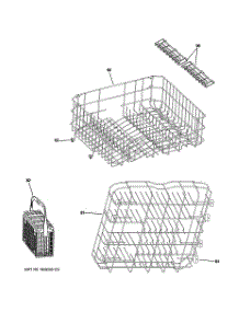 03 - Rack Assemblies parts for Ge Dishwasher ZBD1870N00SS from AppliancePartsPros.com