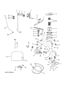 04 - Motor-Pump Mechanism parts for Ge Dishwasher GHDA696P00SS from AppliancePartsPros.com