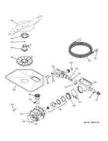 05 - Motor-Pump Mechanism parts for Ge Dishwasher PDW7300N00BB from AppliancePartsPros.com