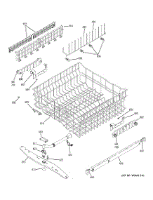 03 - Upper Rack Assembly parts for Ge Dishwasher PDW7380J03SS from AppliancePartsPros.com
