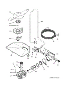 05 - Motor-Pump Mechanism parts for Ge Dishwasher PDW7380J03SS from AppliancePartsPros.com