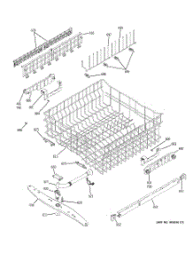 03 - Upper Rack Assembly parts for Ge Dishwasher PDW7300J03WW from AppliancePartsPros.com