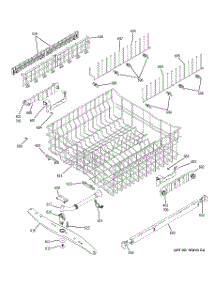 03 - Upper Rack Assembly parts for Ge Dishwasher PDW7300J00BB from AppliancePartsPros.com