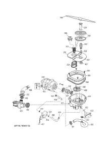 04 - Sump Assembly parts for Ge Dishwasher ZBD7000G03II from AppliancePartsPros.com