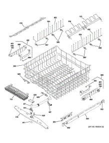 03 - Upper Rack Assembly parts for Ge Dishwasher ZBD6890N00II from AppliancePartsPros.com