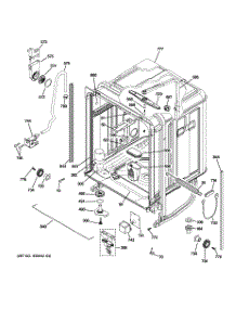 02 - Body Parts parts for Ge Dishwasher ZBD6800K10WW from AppliancePartsPros.com
