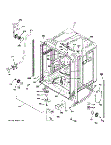 02 - Body Parts parts for Ge Dishwasher ZBD6890K00II from AppliancePartsPros.com