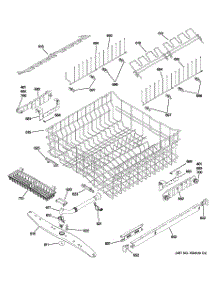 03 - Upper Rack Assembly parts for Ge Dishwasher ZBD6890K00II from AppliancePartsPros.com