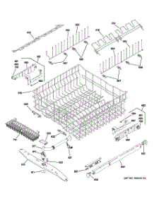 03 - Upper Rack Assembly parts for Ge Dishwasher ZBD6890K03II from AppliancePartsPros.com
