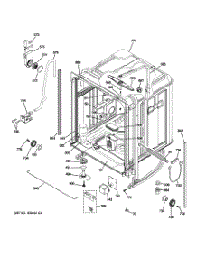 02 - Body Parts parts for Ge Dishwasher ZBD6800K00BB from AppliancePartsPros.com