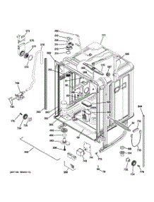 02 - Body Parts parts for Ge Dishwasher ZBD0710K03SS from AppliancePartsPros.com