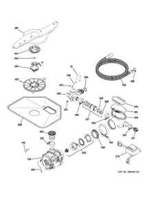 05 - Motor-Pump Mechanism parts for Ge Dishwasher ZBD0710N20SS from AppliancePartsPros.com