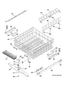 03 - Upper Rack Assembly parts for Ge Dishwasher ZBD0700K10II from AppliancePartsPros.com