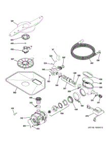 05 - Motor-Pump Mechanism parts for Ge Dishwasher ZBD0700K10II from AppliancePartsPros.com