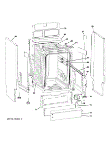 02 - Body Parts parts for Ge Dishwasher ZBD1800G00SS from AppliancePartsPros.com