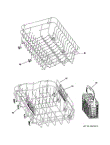 03 - Rack Assembly parts for Ge Dishwasher ZBD1800GSS from AppliancePartsPros.com