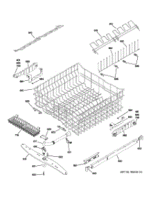 03 - Upper Rack Assembly parts for Ge Dishwasher ZBD0710K01SS from AppliancePartsPros.com