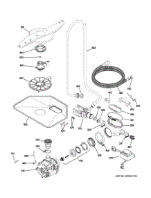 05 - Motor-Pump Mechanism parts for Ge Dishwasher ZBD0710K01SS from AppliancePartsPros.com