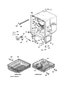 02 - Body Parts parts for Ge Dishwasher GSD2000F03AD from AppliancePartsPros.com