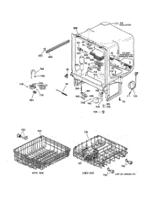 02 - Body Parts parts for Ge Dishwasher GSD2201G00WW from AppliancePartsPros.com