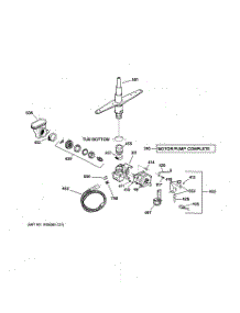 03 - Motor-Pump Mechanism parts for Ge Dishwasher GSD2201G00WW from AppliancePartsPros.com