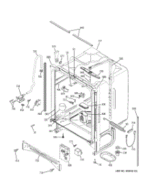 02 - Body Parts parts for Ge Dishwasher GLD6900N20WW from AppliancePartsPros.com