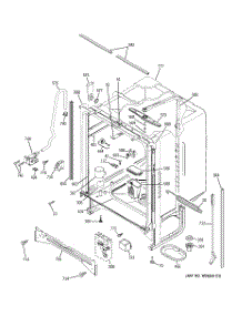 02 - Body Parts parts for Ge Dishwasher GLD6900N10WW from AppliancePartsPros.com