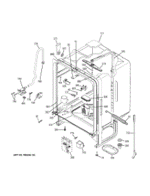 02 - Body Parts parts for Ge Dishwasher EDW6160N20SS from AppliancePartsPros.com