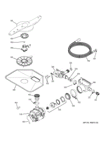 05 - Motor-Pump Mechanism parts for Ge Dishwasher 4071520 from AppliancePartsPros.com