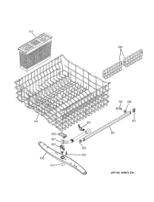 03 - Upper Rack Assembly parts for Ge Dishwasher 4071620 from AppliancePartsPros.com