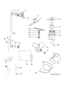 04 - Motor-Pump Mechanism parts for Ge Dishwasher GSM1800N00BB from AppliancePartsPros.com