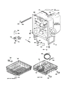 02 - Body Parts parts for Ge Dishwasher GSD4000N10CC from AppliancePartsPros.com