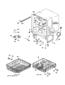 02 - Body Parts parts for Ge Dishwasher GSD2101N10WW from AppliancePartsPros.com