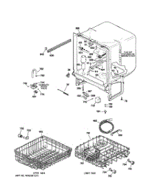 02 - Body Parts parts for Ge Dishwasher GSD2300N10WW from AppliancePartsPros.com