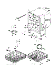 02 - Body Parts parts for Ge Dishwasher GHDA350N10BB from AppliancePartsPros.com
