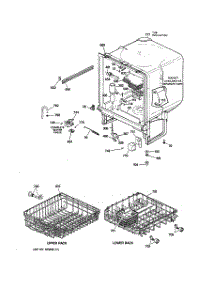02 - Body Parts parts for Ge Dishwasher GSD1900J01WH from AppliancePartsPros.com