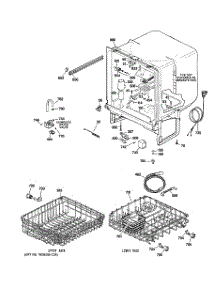 02 - Body Parts parts for Ge Dishwasher GSD2301N10WW from AppliancePartsPros.com