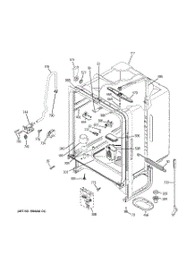02 - Body Parts parts for Ge Dishwasher GLC4100N10BB from AppliancePartsPros.com