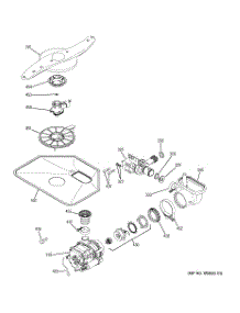05 - Motor-Pump Mechanism parts for Ge Dishwasher GLC4100N00WW from AppliancePartsPros.com