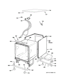 06 - Cabinet & Exterior Parts parts for Ge Dishwasher GLC4100N00BB from AppliancePartsPros.com