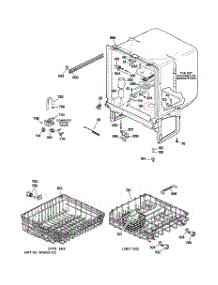02 - Body Parts parts for Ge Dishwasher GSC3500N00WW from AppliancePartsPros.com